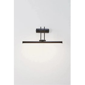 Resim Mat Siyah Kasa Beyaz Işık Banyo Duvar Ayna Tablo Aydınlatması Flüt Aplik Kuğu Aplik LED Aplik 