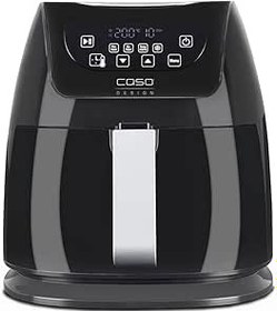 Resim CASO AF 255 sıcak hava fritözü 3 l, ızgara dahil, 1 kg, 60 – 200 °C, güçlü 1400 W, yağsız, paslanmaz çelik iç kısım, siyah 