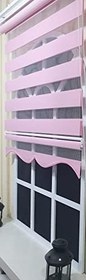 Resim StorBurada Zebra Stor Perde Pembe Etek Dilimli ST 005 Pembe 90 x 200 