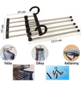 Resim Aylina Mey Ithalat® Hareketli Pantolon Askılığı 5 In 1 
