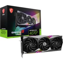 Resim MSI RTX 4070 TI Gaming X Trio 12G 192 Bit GDDR6X 12 GB Ekran Kartı 