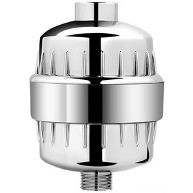 Resim Xindoker Dus Filtresi Aktif Karbonlu Kdf+kalsiyum Sülfit+vitamin C+seramik Top, 10-15 Aşama, 12000 Galon, 6 Ay, Çelik/beyaz/gümüş 