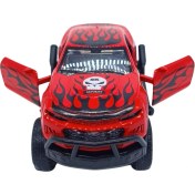 Resim Sunman Oyuncak Kapıları Açılabilen Diecast Metal Off-Road Arabası K147A13 