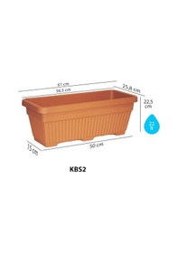 Resim Serinova Kemer Bahçe Saksı Tabaksız 22 Lt No 2 10413654 