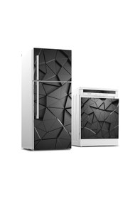 Resim Buzdolabı Ve Bulaşık Makinası Beyaz Eşya Sticker Kaplama 3D Tangr 