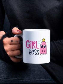 Resim Eylül Design Renkli Lettering Serisi Özel Tasarım Baskılı Kupa Bardak Eğlenceli Kupa Bardak Kahve Bardağı 