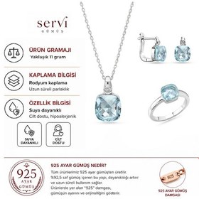 Resim Servi 925 Ayar Gümüş Pomelita Set-220 