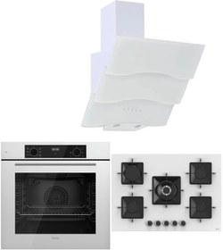 Resim Ferre ICON PLUS 75 SERİSİ 3LÜ CAM ANKASTRE SET (QBL63CB-SS036-BSPR600) 