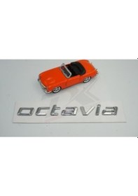 Resim Skoda Octavia 2007-2017 Yeni Nesil Bagaj Krom Abs 3M 3D Yazı Logo 