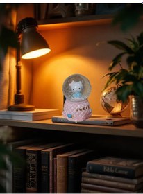 Resim Hello Kity Pilli Işıklı Müzikli Sulu Polyester 12 Cm 8,5 Cm Kar Küresi 001 