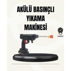 Resim Aylina Mey Ithalat® Tek Bataryalı 48V Şarjlı Basınçlı Yıkama Makinesi 