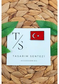 Resim Rozet Çanta Şapka Takı Aksesuar Türk Bayrağı Ay Yıldız Sancak 