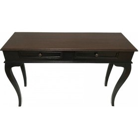 Resim Masifart Seme 100 cm Siyah Eskitme Dresuar Makyaj Masası Patine 