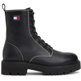 Resim Tommy Hilfiger Deri Siyah Kadın Bot EN0EN02907BDS 