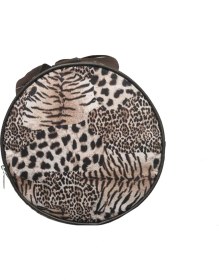 Resim Los Angeles Polo Club Silindir Model Leopar Desen Seyahat ve Spor Çanta 