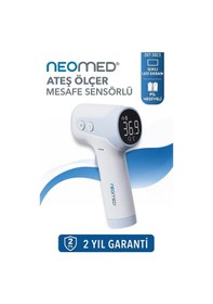 Resim Neomed Det-3023 Premium Akıllı Mesafe Sensörlü Led Işıklı Temassız Dijital Ateş Ölçer 