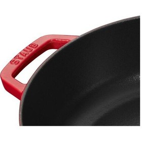 Resim STAUB La Cocotte Sote Tenceresi Döküm 24 Cm Kırmızı 