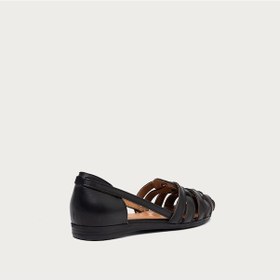 Resim Nero Black Sandalet Kadın 03m1 Frau Feather siyah 