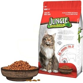 Resim Jungle Kuzu Etli Yetişkin Kedi Maması 1500 G 