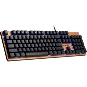 Resim Khi-Zai Gamdıas Aura Gk1, USB Kablolu, Ingilizce, Rainbow Backlight, Red Mekanik Switch, Bronz Edition, Gaming Klavye 