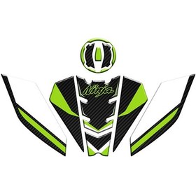 Resim Kawasaki Ninja 500 Tank Pad Set 003 Yeşil Siyah 