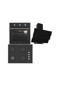 Resim Termikel BO O6435C B - BH P7194C B - CH S6532C BB Ankastre Set Siyah 