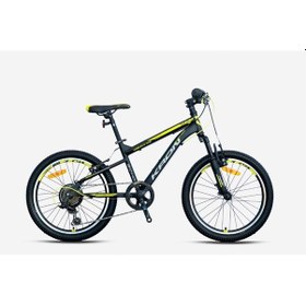 Resim Kron Vortex 3.0 20 Jant 7 Vites V-fren Çelik Çocuk Bisikleti Siyah Sarı 20 Jant Kron Vitesli Bisiklet Siyah - Sarı 