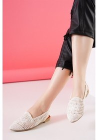 Resim Aymood Arkası Açık Örgü Babet (554508482) Beyaz 