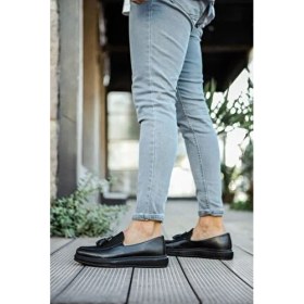 Resim Zapatos CH002 Loafer Pelle Erkek Günlük Bağcıksız Corcik Cilt Süet Klasik Ayakkabı Csst - Siyah 