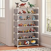 Resim 4/5/6/7-Tier Metal Oyuncak Depolama Rafı - Dayanıklı, Aracı Olmadan Montaj, Oyuncakları, Kitapları ve Oyunları Düzenlemek İçin Modern Tasarım, Ev ve Oyun Odası Dekoru İçin İdeal, Oyuncak Düzenleme | Modern Oyuncak Rafı | Dayanıklı Oyuncak Depolama, Oyuncak Depolama Rafı, Ayakta Duran Raf, Ayakta Duran Raf 
