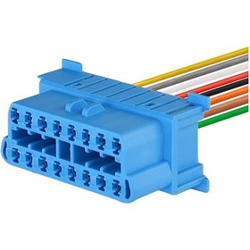 Resim Obd Soketi Mavi 16 Pin Kablolu 