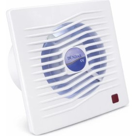 Resim Dündar 15x15 cm L-10 2200 D/D 220 230 Volt Monofaze Ev Tipi Plastik Banyo Tuvalet Fanı Lüks Aspiratör 