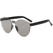 Resim Moonbıffy Motosiklet Moda Yuvarlak Şeker Lens Uv400 Çerçevesiz Güneş Gözlüğü Kadın/erkek Morwhıte51 Beyaz 