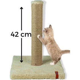 Resim Tırmalama Ekonomik Tırmalama Tahtası 42 Cm Peluş Tırmalama Tahtası Krem 