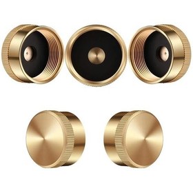 Resim Dashanshop 5 Adet Pirinç 1lb Propan Tank Kapakları - 5 Stil Sızdırmaz Kamp Ocağı Aksesuarı 