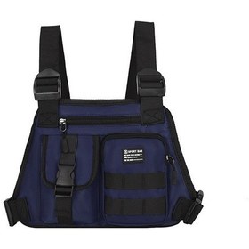 Resim Yelek Sırt Çantası Açık Spor Çantası Binicilik Çantası Çok Fonksiyonlu Off-road Yelek Çantası 10 İnç Mavi 