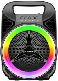 Resim larymary lm Hp-946 Bluetooth Hoparlör Rgb Işıklı Parti Speakers 6.5 Inc Anfi Usb/Tf/Aux 8 Watt Tws 