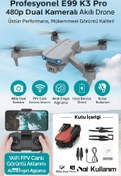 Resim Morissua E99 K3 Pro Dual Kameralı Drone – Wifi Fpv, Engel Algılama, Uzun Uçuş Süresi 