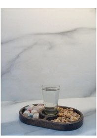 Resim Ahşap Sunum Çerezlik 