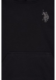 Resim U.S. Polo Assn. Erkek Çocuk Siyah Kapüşonlu Basic Sweatshirt 50313980-VR046 