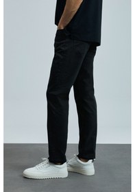 Resim Lufian Anton Smart Jean Erkek Pantolon Slim Fit Siyah Siyah 111200206100100 Siyah 