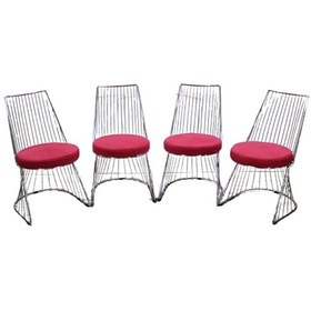 Resim Bengimobilya Masa Tel Sandalye Model Takımı Metal Transmisyon Çelik Nikelaj Ay (451721716) 