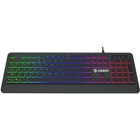 Resim Everest KB-R59 Forza USB Rainbow Multimedya Oyuncu Klavye 