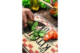 Resim Feyza Design Şık Cam Kesme Tahtası ve Sunumluk, 20X30CM, Kaliteli ve Kullanışlı 
