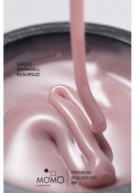 Resim Momo Professional Premium Builder Gel Protez Tırnak Jeli No.09 Vizon 35 gr 