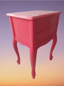 Resim Komodin Aslan Lükens Çekmece 1Adet Parla Kırmızı Renk Porselen Ku 