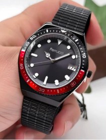 Resim Ferrucci Fr 98655 Takvimli Hasır Kordon Çelik Erkek Kol Saati 