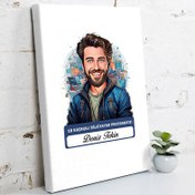 Resim Karikatürlü En İyi Erkek Bilgisayar Programcısı Kanvas Tablo 