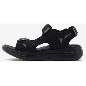 Resim Skechers Go Walk Arch Fit Sandal-mission İi Erkek Siyah Sandalet 229064 Blk Siyah 