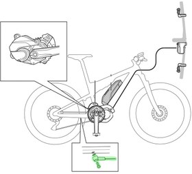 Resim Shimano Speed Sensor Unit E-Bike Hız Sensörü SM-DUE10 ISMDUE10 